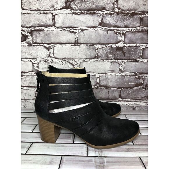 Josef Seibel Black Leather Zip High Heel Ankle Boots Women’s Sz 41EU/10.5M 87901 - Picture 3 of 16